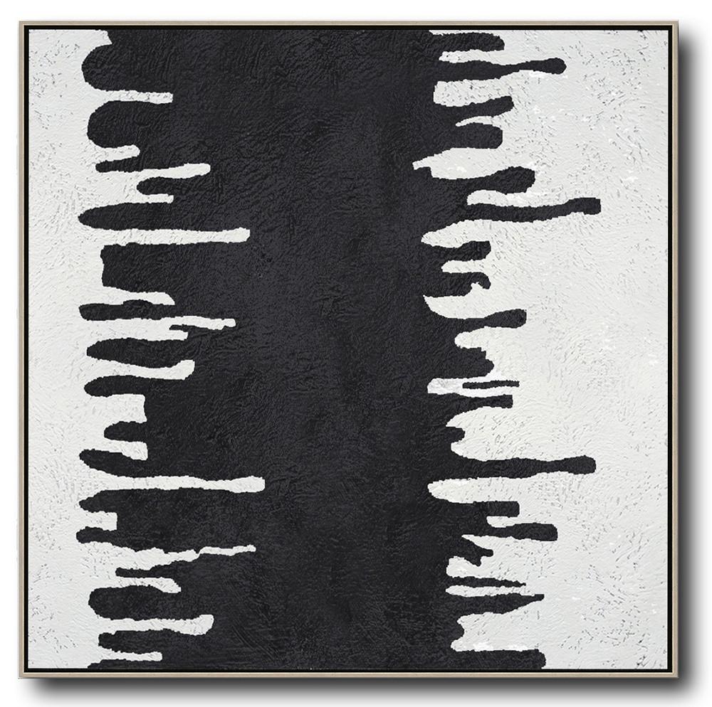 Minimal Black and White Painting #MN100A